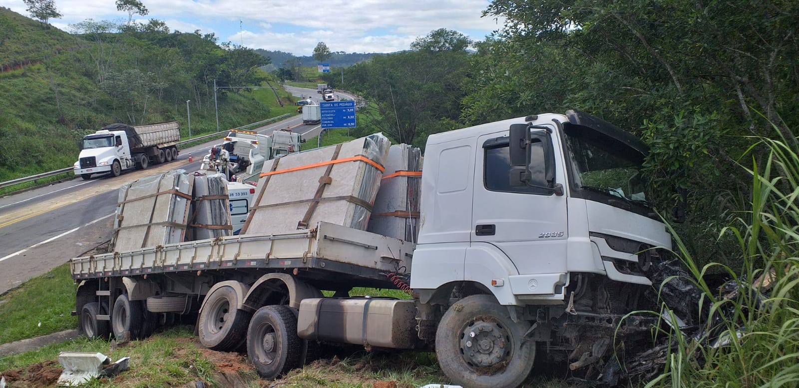 Em Barra do Piraí: Acidente deixa um homem e um animal morto na BR-393