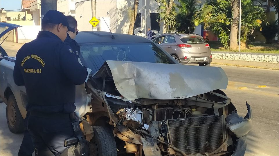 Valença registra acidente de trânsito no Centro