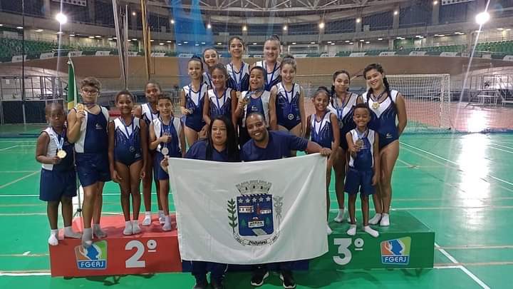 Torneio Estadual de Ginástica de mini trampolim: Atletas de Pinheiral conquistam 9 medalhas