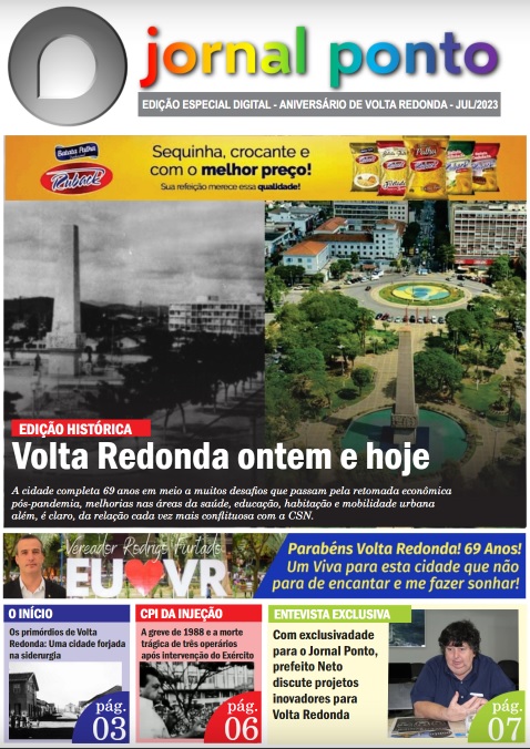 Edição Histórica do Jornal Ponto Celebra o aniversário de Volta Redonda