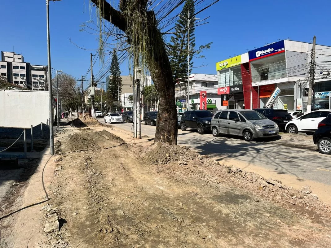 Obras na Rua 33 serão executadas 24 horas por dia a partir de segunda-feira