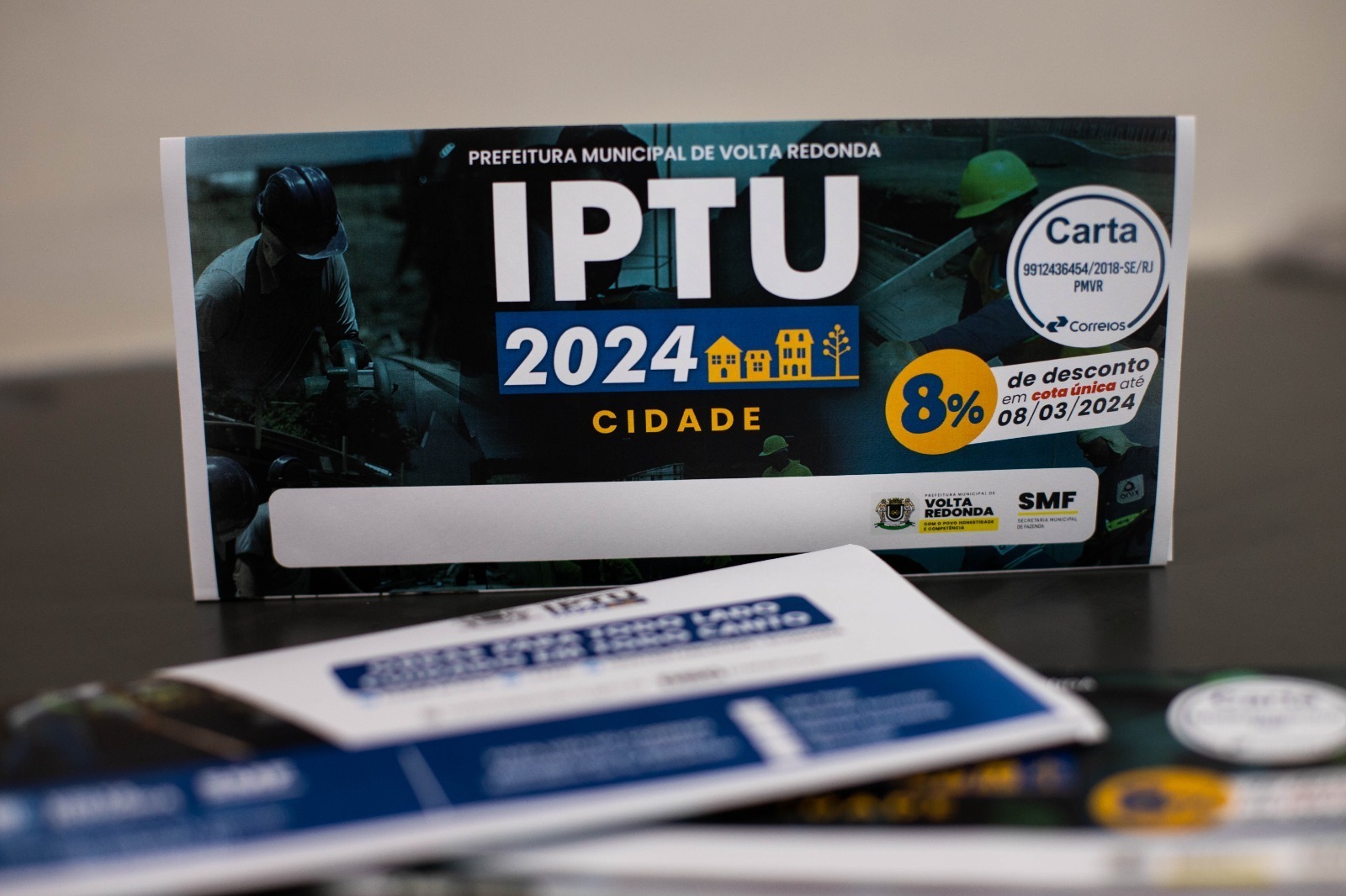 IPTU 2024: carnês começam a ser enviados para as residências em Volta Redonda