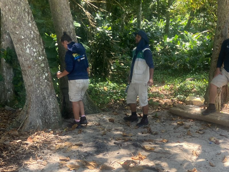 Ordem Pública flagra acampamentos irregulares e apreende materiais de caça irregular na Ilha da Gipóia em Angra