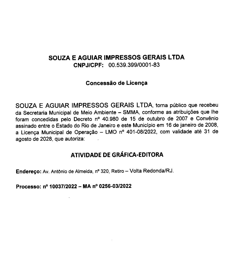 Publicação LMO nº 401-08/2022