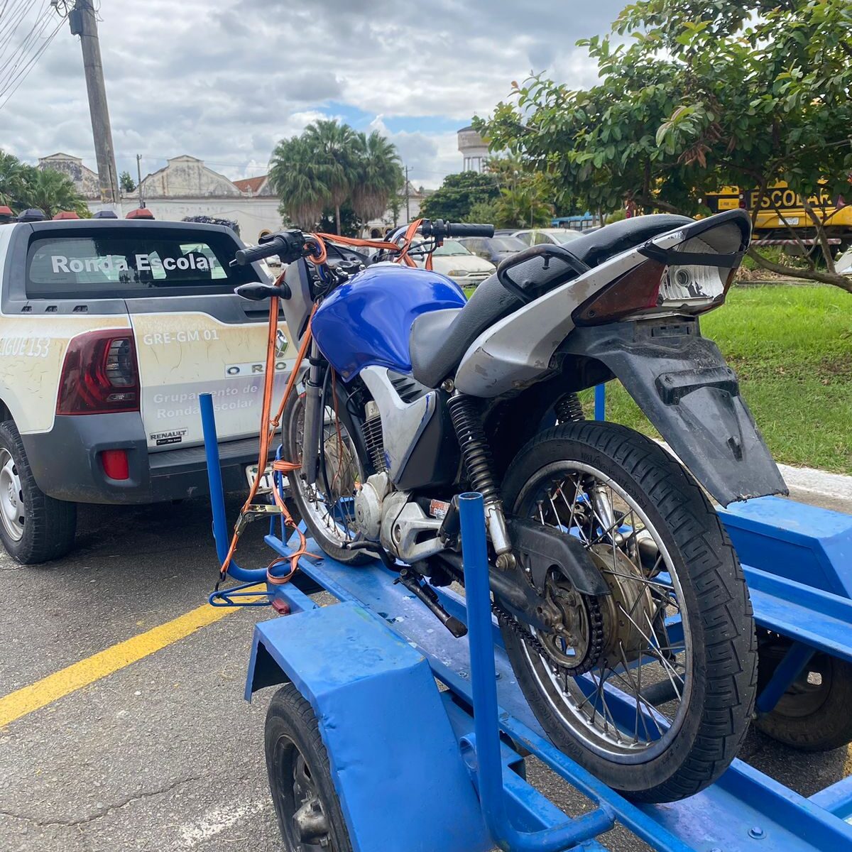 Guarda Municipal de Barra Mansa apreende motocicleta em situação irregular no Verbo Divino