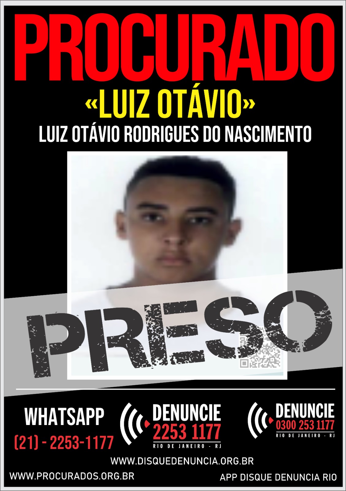 Com informações do Disque Denúncia, policiais prendem foragido da Justiça por homicídio em Resende