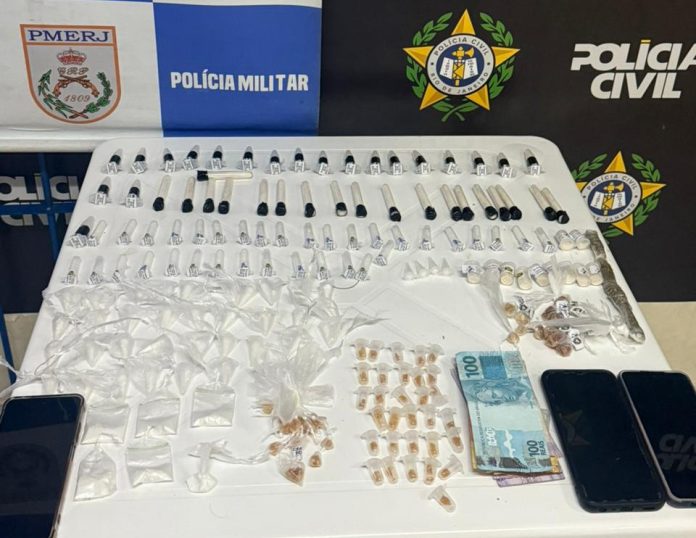 Ação conjunta das polícias prende dois suspeitos de tráfico em Barra Mansa