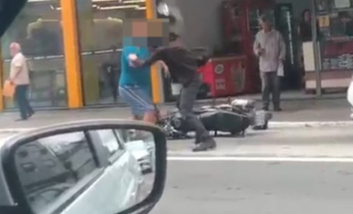 Discussão no trânsito termina em briga e deixa feridos em Volta Redonda