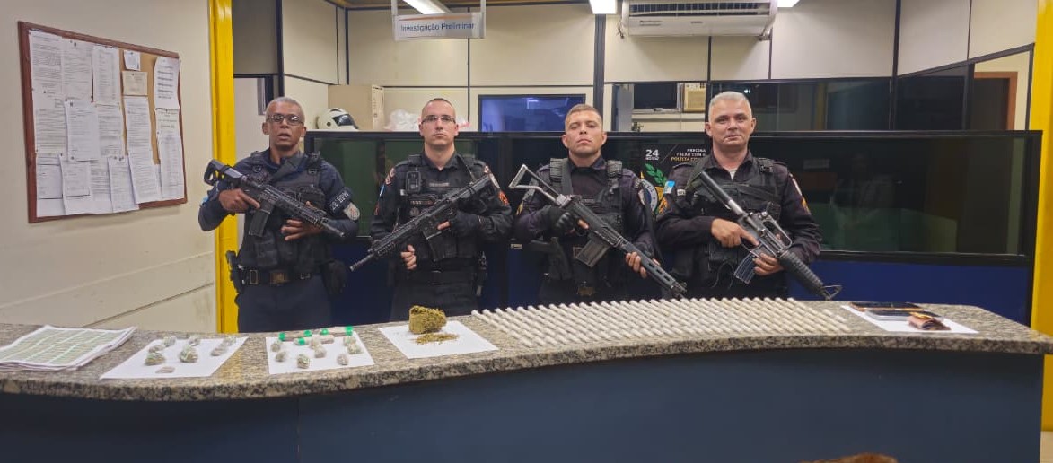 GAT II prende três suspeitos por tráfico em ações distintas em Barra Mansa
