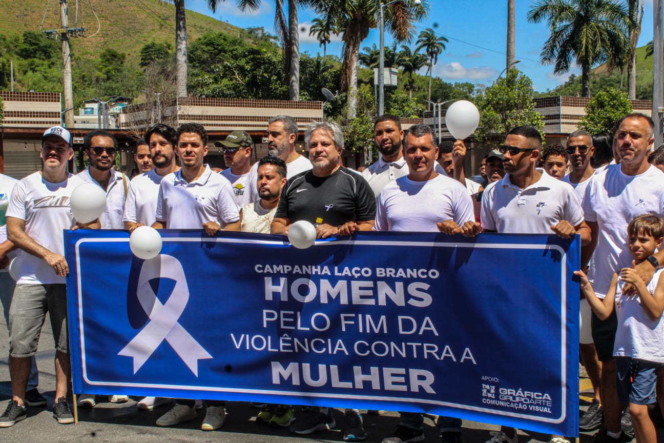 Barra do Piraí promove caminhada de mobilização dos homens em prol do fim da violência contra a mulher