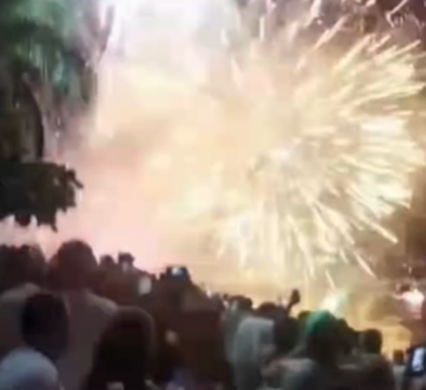 VÍDEO: Falha em show de fogos causa susto e correria no réveillon em Angra dos Reis