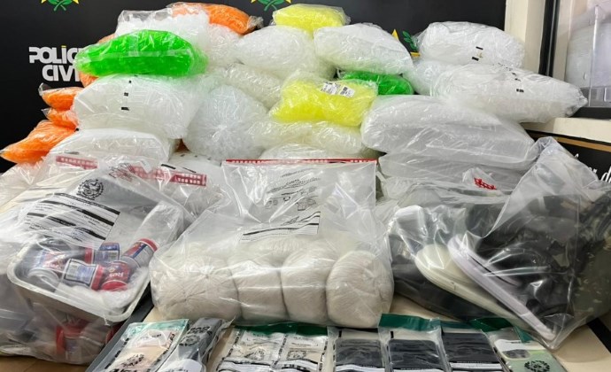 Operação da Polícia Civil prende sete suspeitos e apreende mais de 10 quilos de cocaína em Volta Redonda