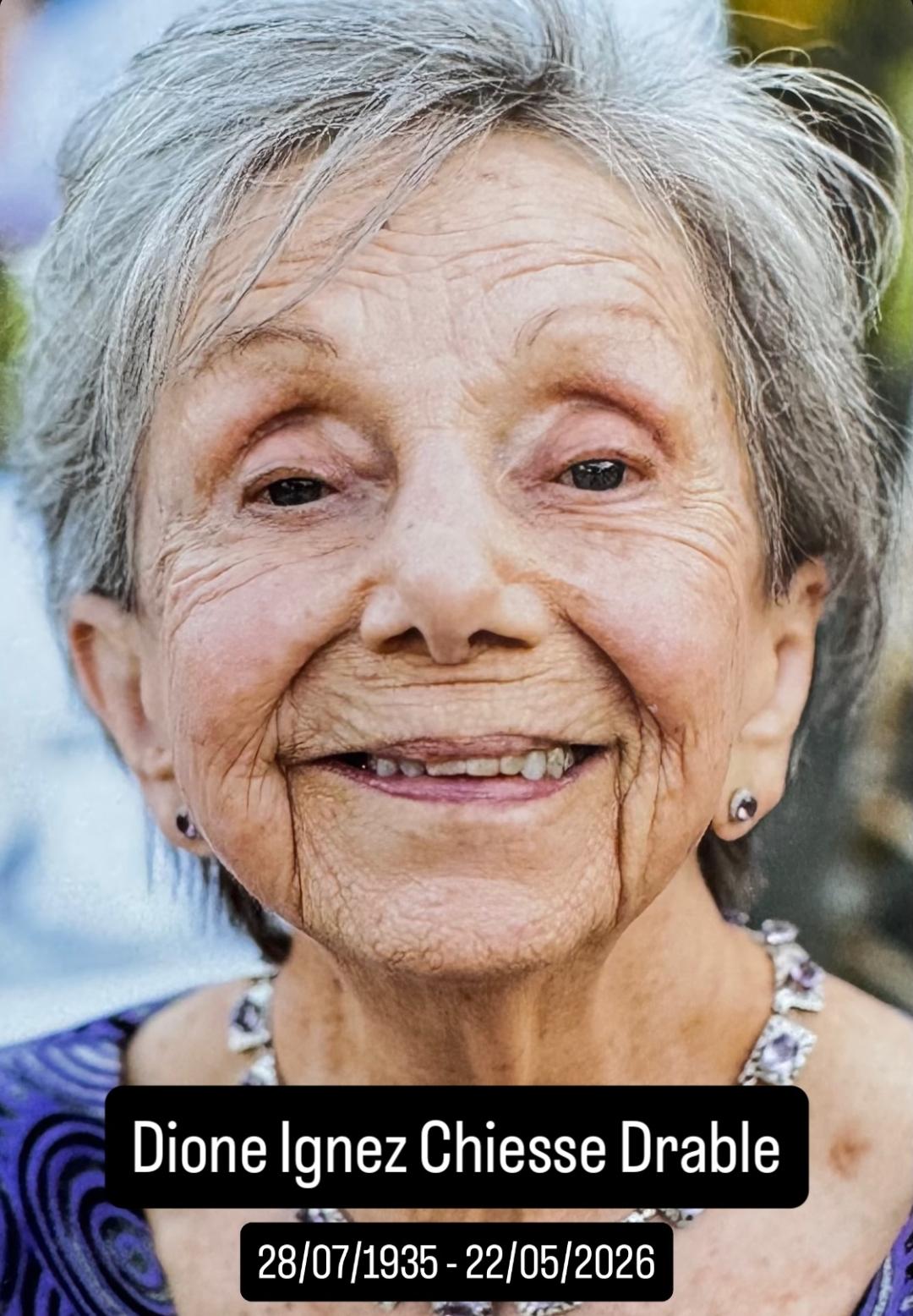 Morre aos 90 anos Dione Drable, avó do ex-prefeito Rodrigo Drable