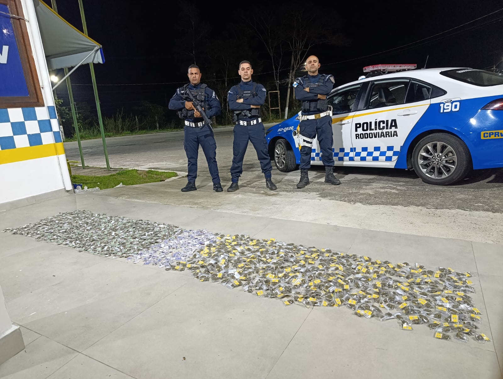 BPRv apreende cerca de R$ 40 mil em drogas escondidas em área de mata em Piraí