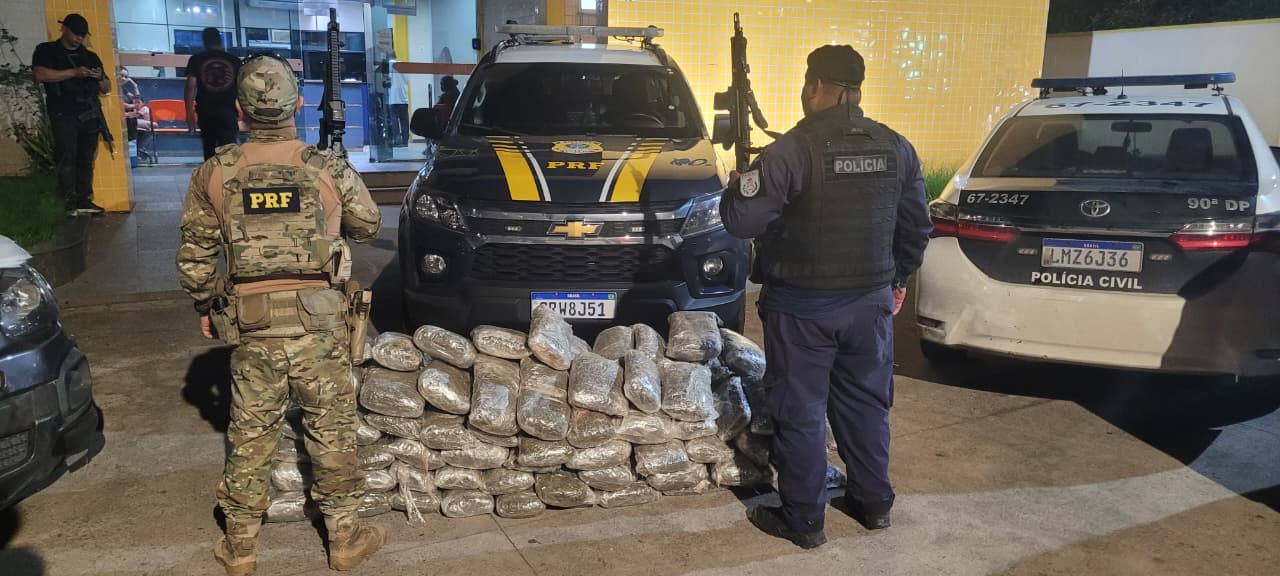 PRF apreende 80 kg de maconha gourmet após perseguição na Via Dutra, em Barra Mansa