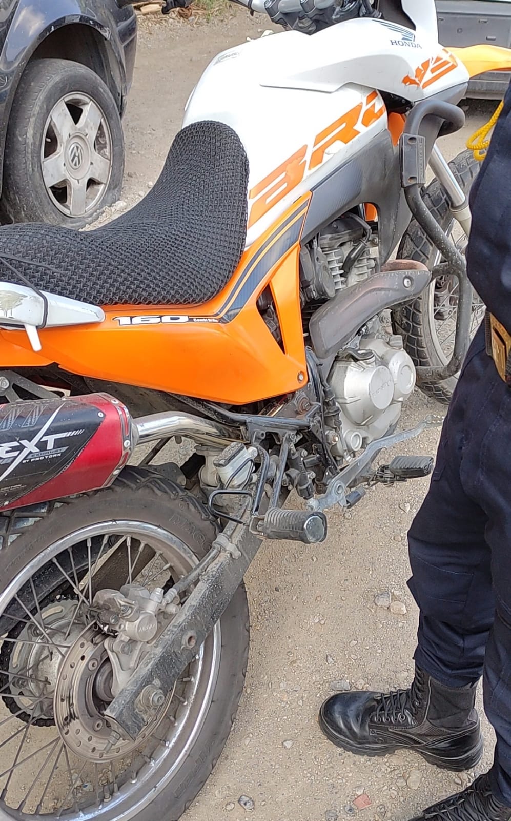 Fiscalização flagra motocicleta barulhenta em Volta Redonda