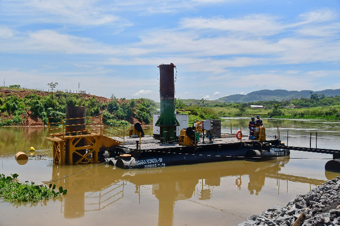 Quarta ponte: obras da fundação são iniciadas em Resende